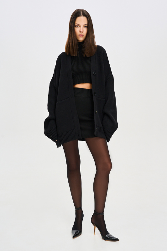 Юбка мини вязаная by Aleko BLACK